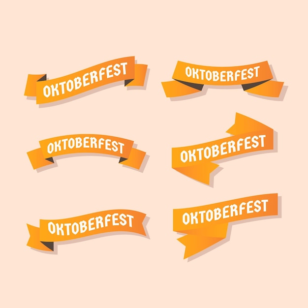 Gradient oktoberfest ribbons collection