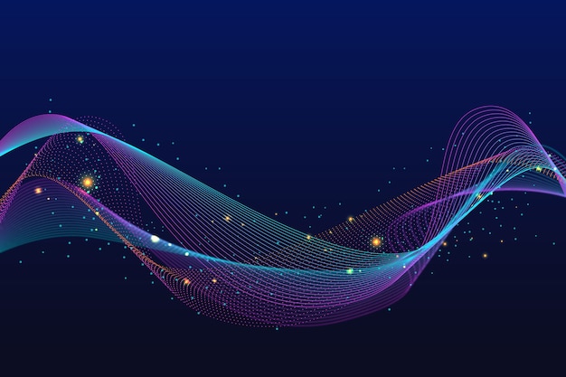 Gradient particle wave background