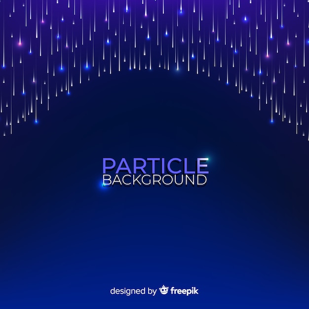 Free Vector gradient particles background