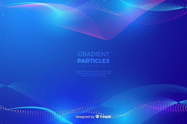 Gradient particles background