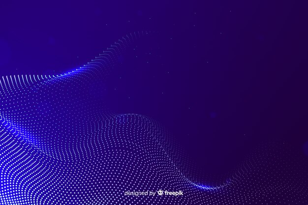 Gradient particles background