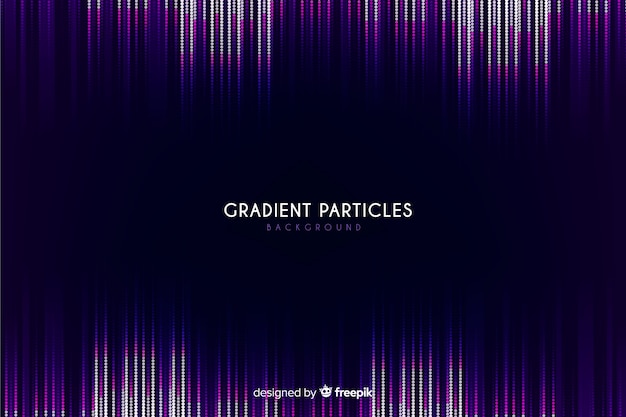 Gradient particles dark background