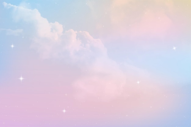 Free vector gradient pastel sky background