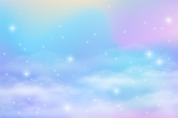 Gradient pastel sky background