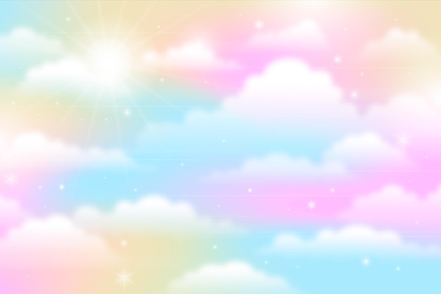 Gradient pastel sky background