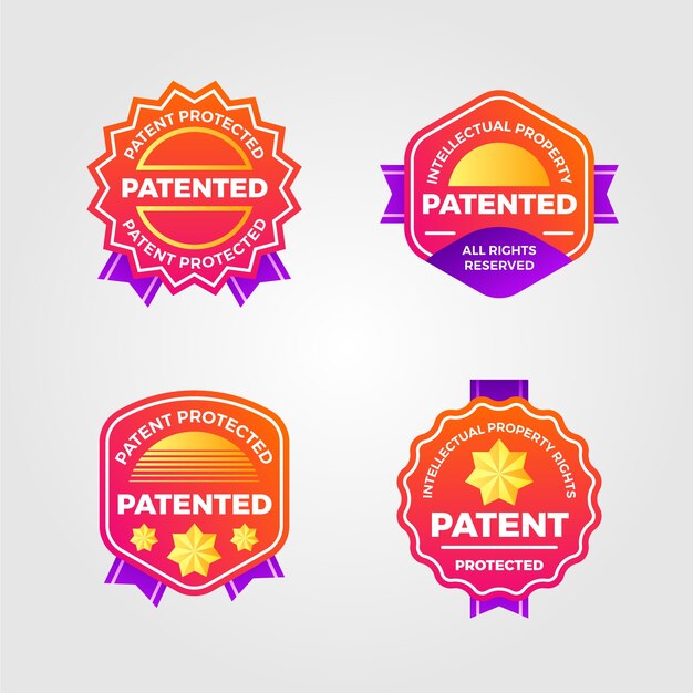 Gradient patented label collection