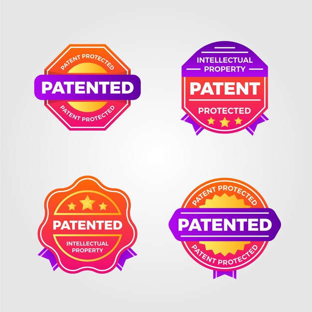 Gradient patented label collection