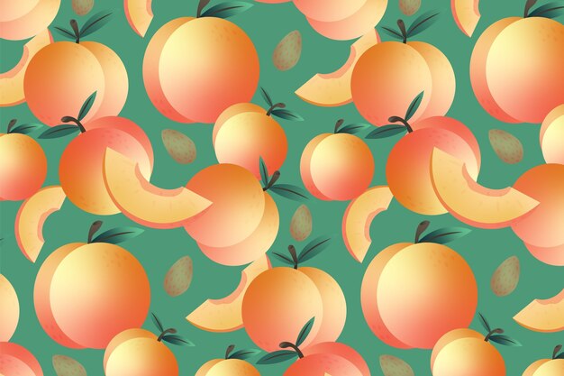 Gradient peach pattern design