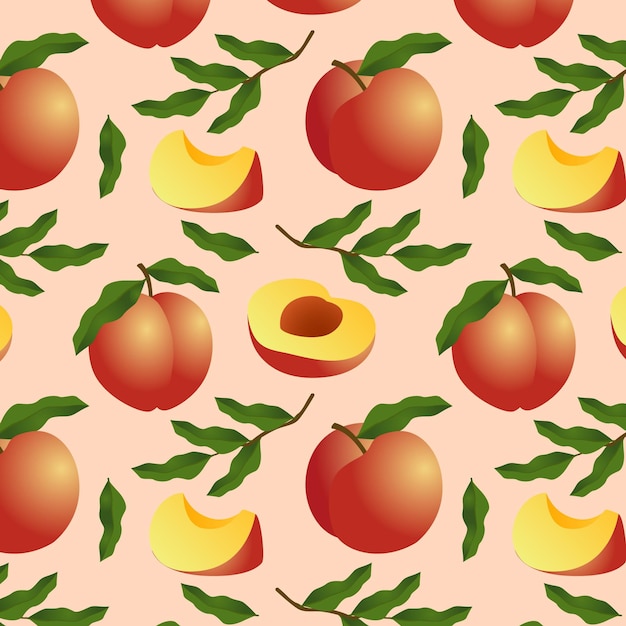 Free Vector gradient peach pattern design