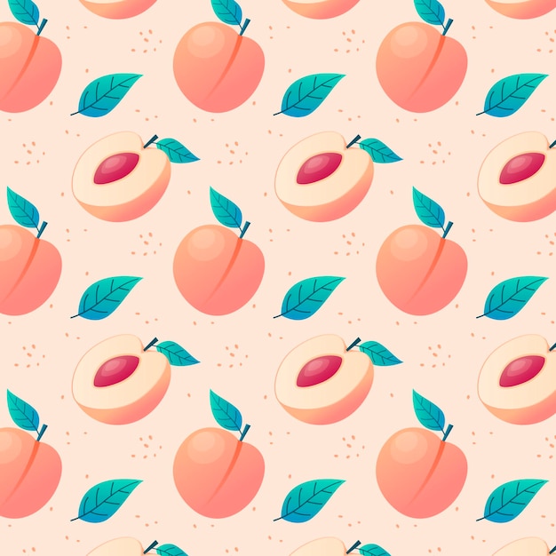 Free vector gradient peach pattern design