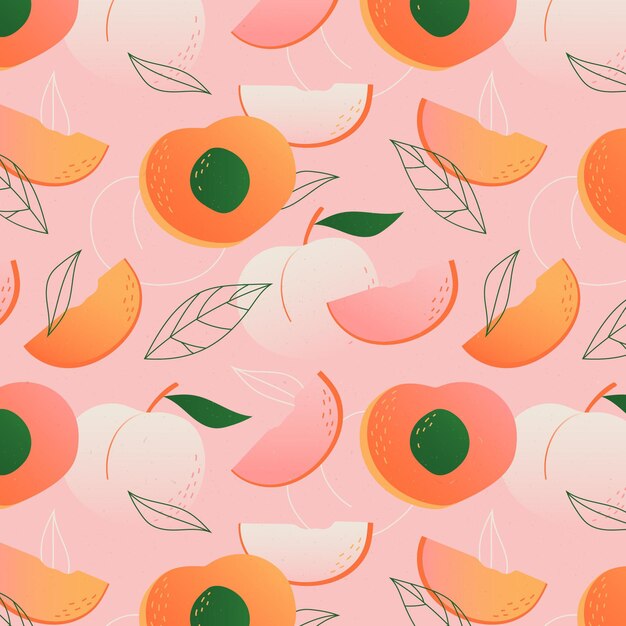 Gradient peach pattern design