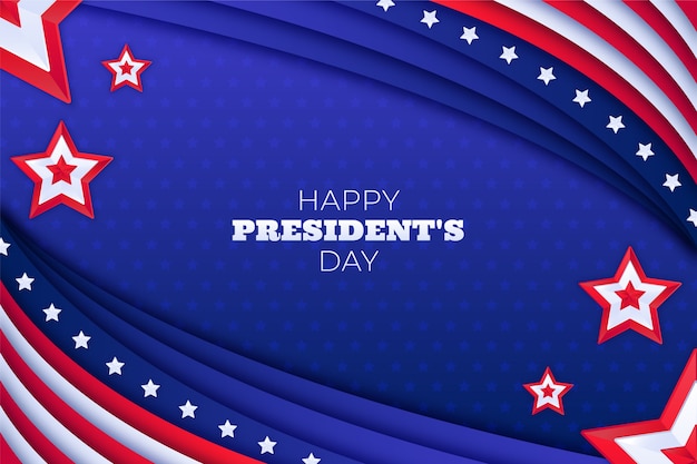 Gradient presidents day background