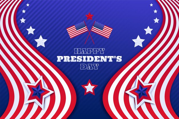 Gradient presidents day background