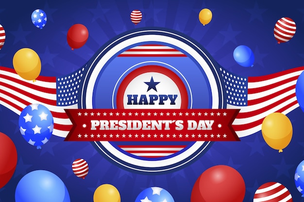 Gradient presidents day background