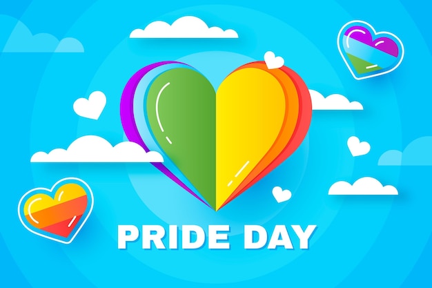 Gradient pride day illustration