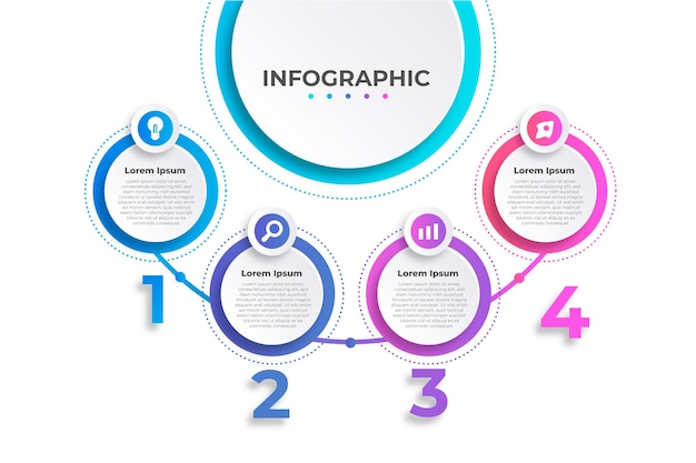 Gradient process infographic