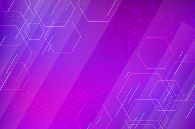 Gradient purple hexagonal background