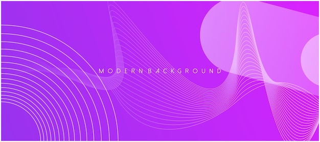 Gradient purple wave background