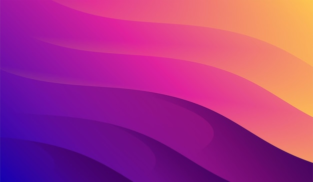 Gradient purple wave colorful background modern abstract