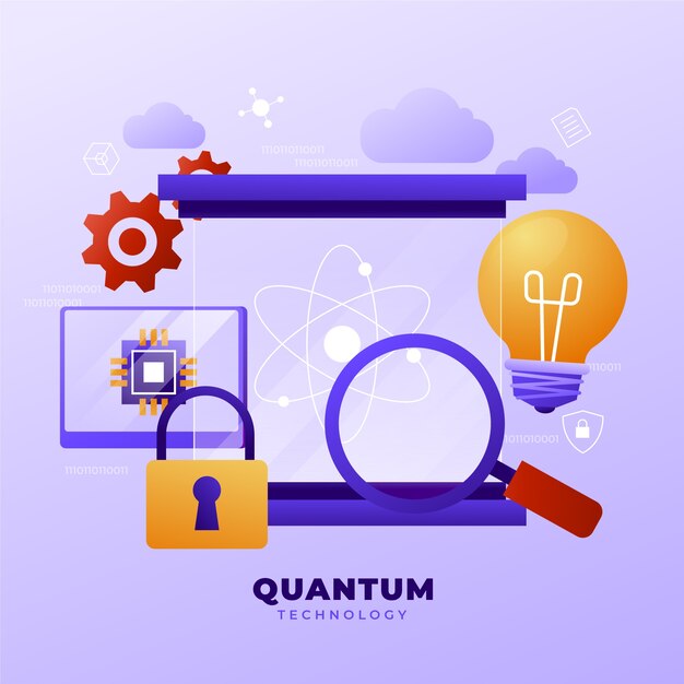 Gradient quantum illustration