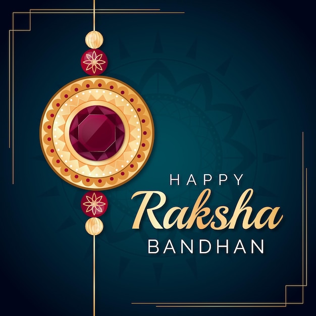 Free Vector gradient raksha bandhan illustration