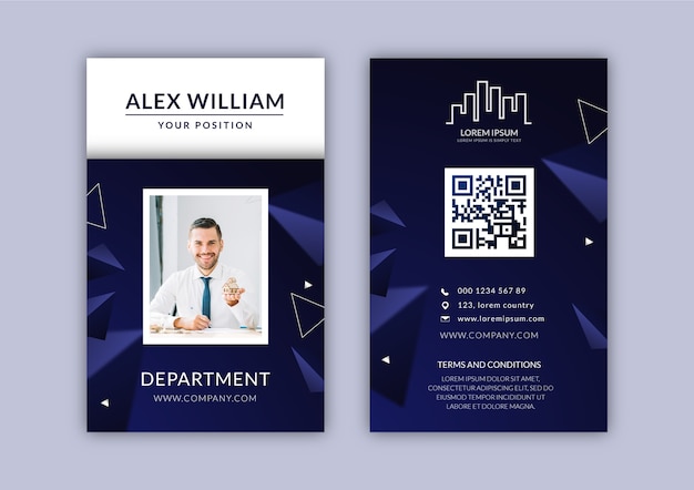 Gradient real estate id card