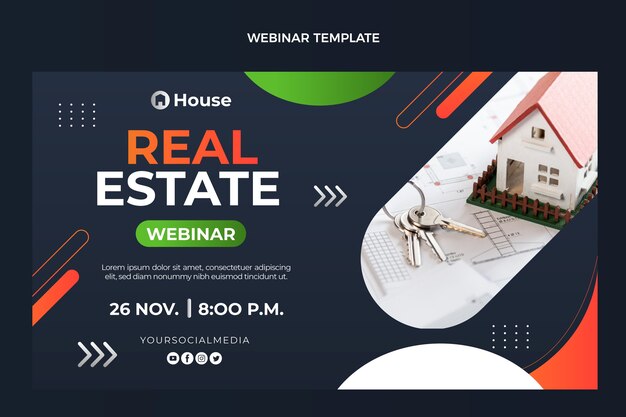 Gradient real estate webinar template