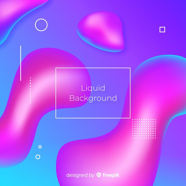 Gradient realistic fluid background