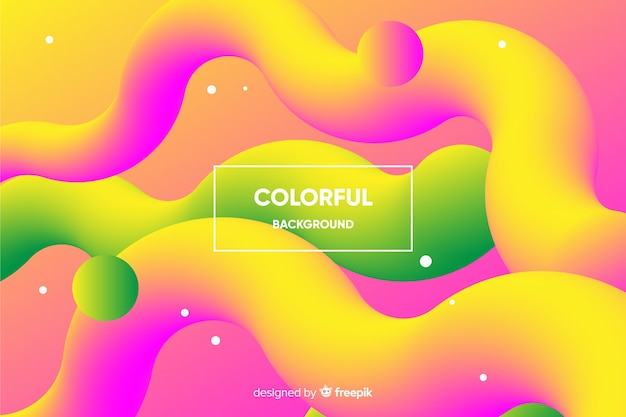 Free vector gradient realistic fluid background