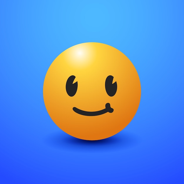 Free Vector gradient retro smiley emoji illustration