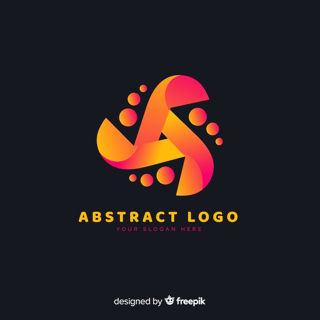 Free Vector gradient rounded abstract business logotype