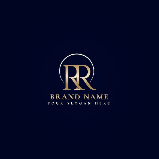 Free Vector gradient rr logo template