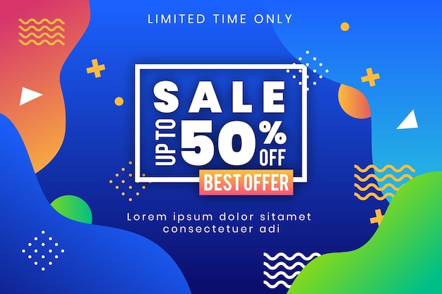 Gradient sale background