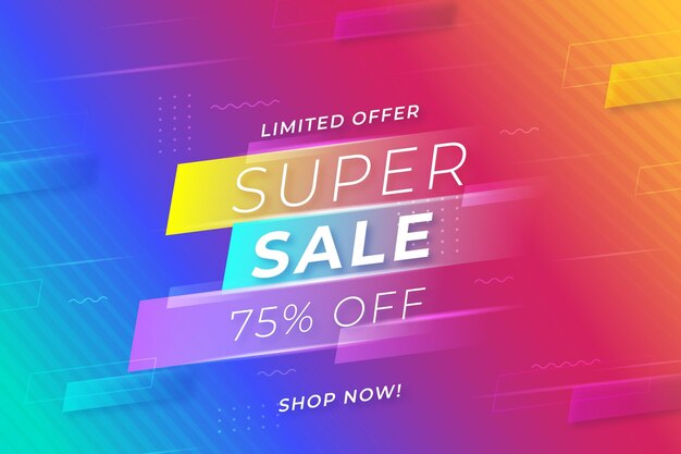 Gradient sale background