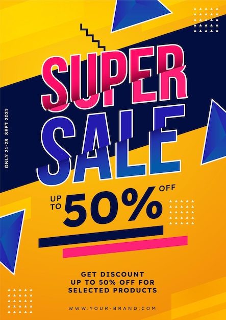 Gradient sale poster