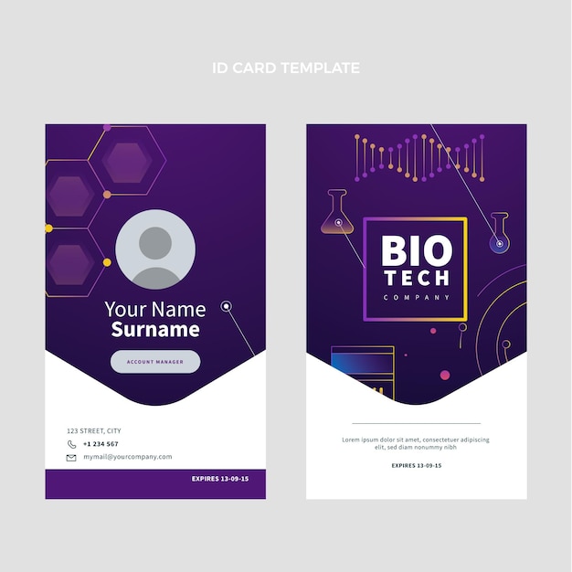 Gradient science id card