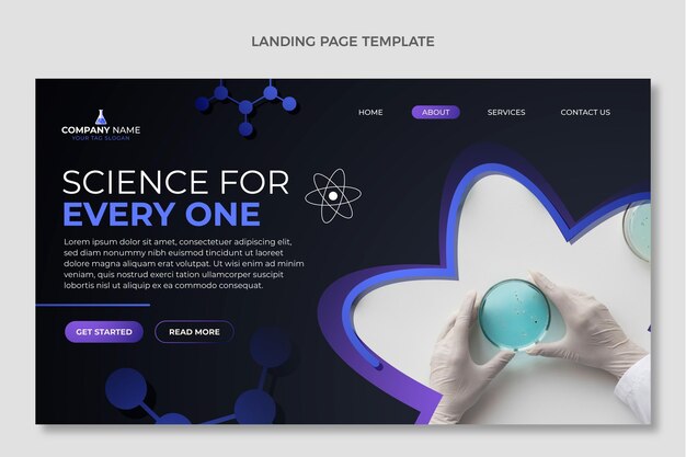 Gradient science landing page