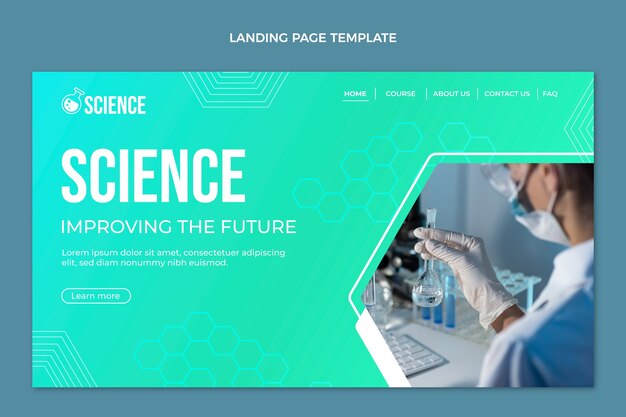 Gradient science landing page