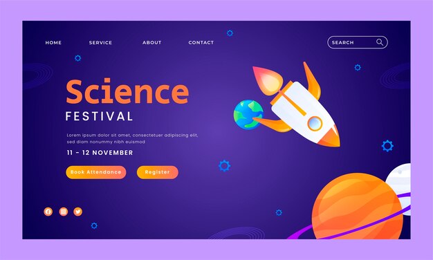 Gradient science landing page