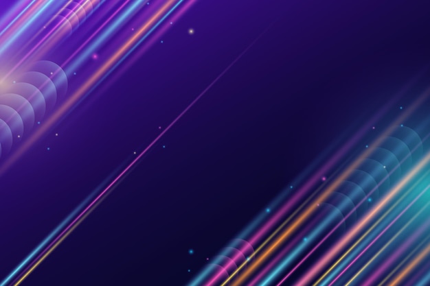 Gradient speed motion neon background