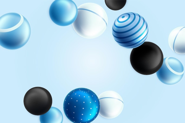 Gradient spheres background