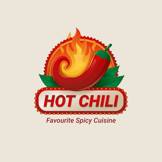 Gradient spice logo design