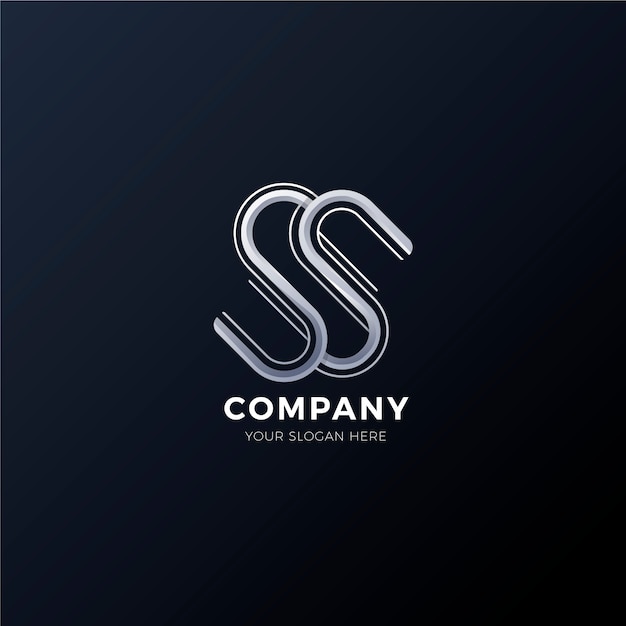 Gradient ss logo template