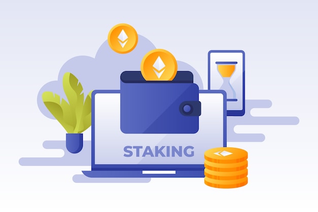 Gradient staking illustration