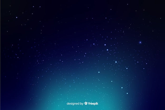 Gradient starry night dark background