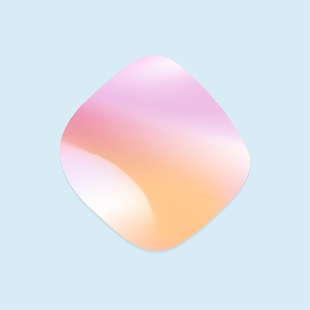 Gradient sticker  pink and orange square shape