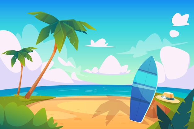 Gradient summer illustration