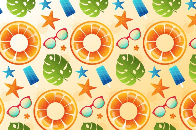 Gradient summer pattern design