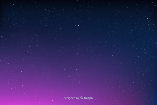 Gradient sunrise and starry night background