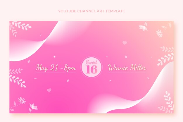 Gradient sweet 16 template